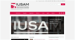 Desktop Screenshot of iusam.edu.ar