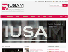 Tablet Screenshot of iusam.edu.ar